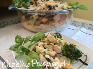 Zapiekanka z brokułami i mozzarella