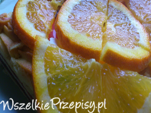 Mazurek pomarańczowy z marcepanem