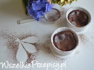 Serniczki czekoladowe pieczone w kokilkach